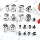 thumbnail image 4 of Wosthever Molde para pasteles, utensilios de cocina, sellos para galletas, forma de número, superficie lisa a prueba de herrumbre de larga Type3 NO3, 4 of 6