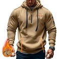 thumbnail image 3 of ZCFZJW Valentines Day Hoodies for Men Funny Love Heart Pattern Graphic Long Sleeve Half Zip up Drawstring Hooded Pullover Sweatshirts Trendy Cozy Outwear T-Shirts with Pockets S, 3 of 4