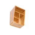 thumbnail image 4 of Youkk Desktop Compartment Basket Bamboo Portable for 4 Kitchen Table Compartments Cabinet Bedside, 4 of 5