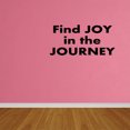 thumbnail image 1 of Wall Decal Quote Find Joy In The Journey Vinyl Home Sticker Decor C880, 1 of 5