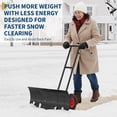 thumbnail image 7 of Eastvita 29x16.5 IN Double Rod Snow Shovel with Wheels for Driveway: Handle with Adjustable Angle and Height, 7 of 7
