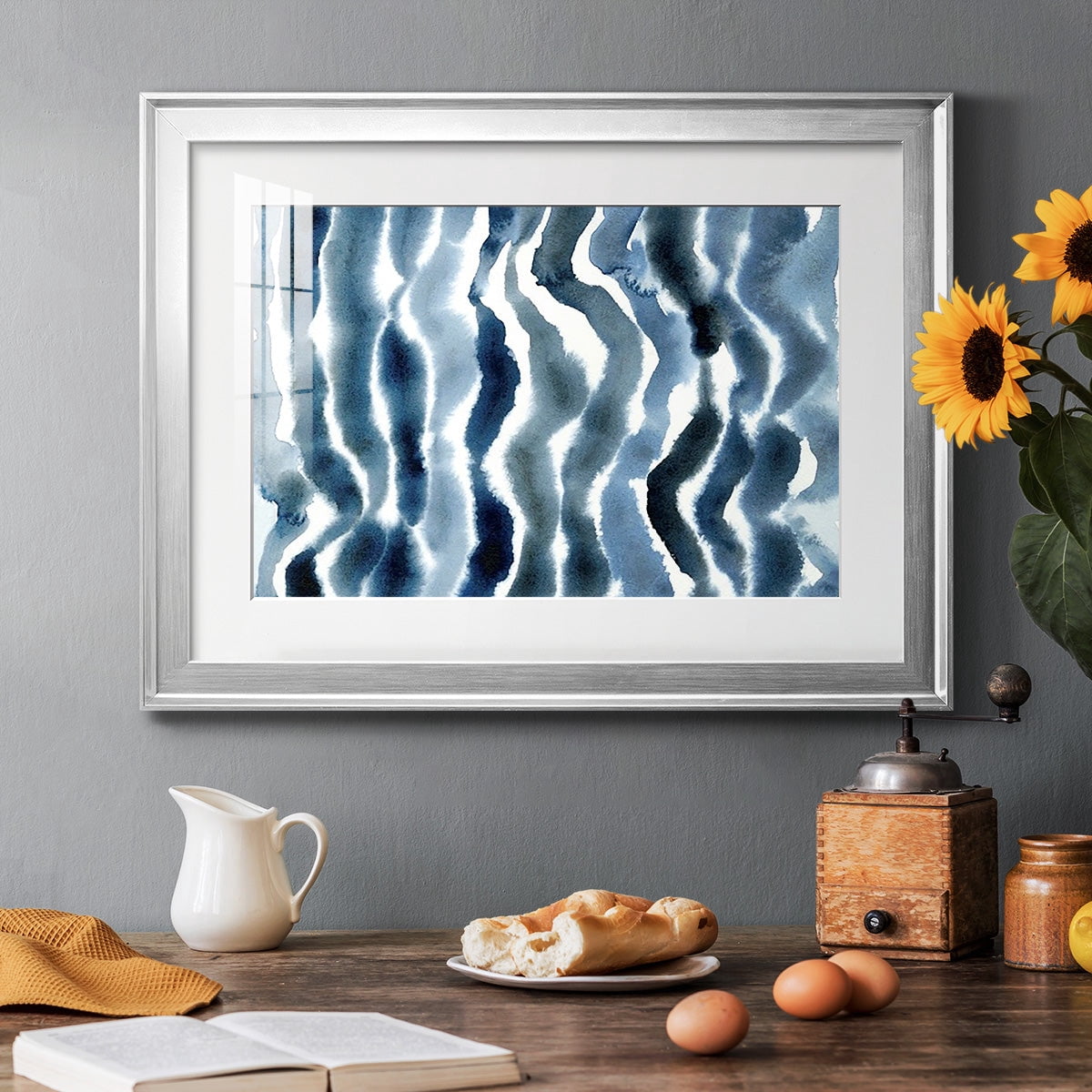 True Blue Wave II Premium Framed Print - Ready to Hang