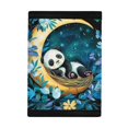 thumbnail image 3 of CHAQLIN Panda Moon Nest with Zipper Trifold Card Wallet, Polyester Children's Wallet Portable Youth Wallet for Outdoor Outdoor Sports, 3 of 6