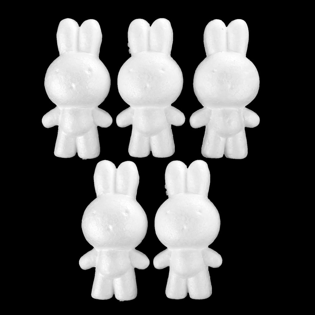 135mm Polystyrene Bunny Rabbit Shape to DecorateStyrofoam Shapes for Crafts 