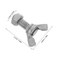 thumbnail image 2 of unbranded 6Jgo Tornillo Manual M8 De En Inoxidable Durable Para Fijaciones En Hogar, 2 of 8