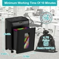 thumbnail image 5 of AGH Deco Paper Shredder 16-Sheet Cross-Cut Paper, CDs, Cards Shredder Office Shredder with 4.76 Gallons Pullout Bin, Black, 5 of 7