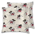 thumbnail image 2 of Fundas de almohada de Mickey Mouse, paquete de 2 fundas de almohada para sofá cama, sala de estar, 18" x 18", 2 of 8