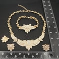 thumbnail image 4 of Women Hugs & Kisses Xo Complete Necklace Ring Bracelet & Earrings set 18k Layered Real Gold Plated #82, 4 of 4