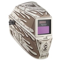 Miller 287810 Classic Series Auto Darkening Welding Helmet with ClearLight Lens, Metalworks