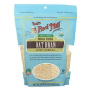 Bob's Red Mill - Oat Bran - Organic High Fiber Hot Cereal - Case of 4 - 18 oz.
