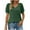 Black, variant on Summer Plus Size Tops for Womens 2025 Fashion Causal Vintage Solid Color Blouse Short Sleeve T-Shirt Top
