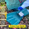 thumbnail image 3 of Portable Leaf Hand Rakes Gather Leaves Rubbish Pick Up Leaf Collector Scoops Grabber Hand Held Coll, 3 of 4
