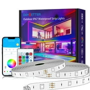 DAYBETTER Outdoor 100ft Led Strip Lights, APP Control and Music Sync Lights with IP67 Waterproof for Bedroom Home Party Christmas Decor (2 Rolls of 50FT)
