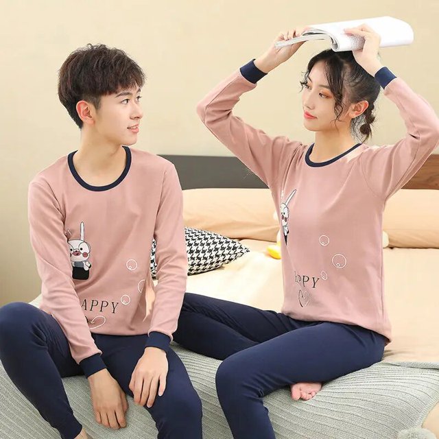 Conjunto de pijamas de algodón para niños y niñas, ropa de dormir de manga larga, para Navidad, 8-18 años
