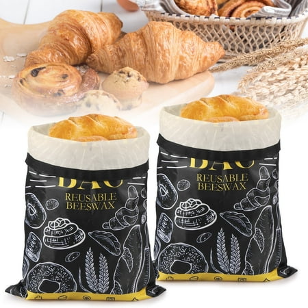 2Pcs Beeswax Bread Bag Oxford Cloth Sourdough Bread Storage Reusable Loaf Bag Keep Fresh Easy to Access for Hot Dogs Buns Bagels 2Pcs Beeswax Bread Bag Oxford Cloth Sourdough Bread Storage Reusable Loaf Bag Keep Fresh Easy to Access for Hot Dogs Buns Bagels