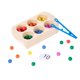 thumbnail image 3 of Juego de de madera para tablero de clavijas, juguetes de clasificación de colores con 60 colores, de Clip, tablero Montessori para CUTICAT Cuentas de tablero de clips, 3 of 8