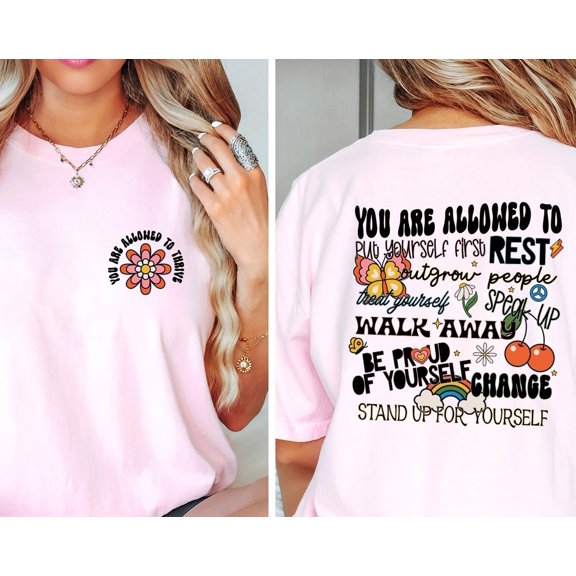 Mental Health Shirt You Are Allowed To Be Proud of Yourself Shirt Inspirational Shirt