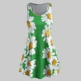 thumbnail image 2 of Robe d'Été Aguichant pour Femmes Femmes Dames Grande Taille à Imprimé Floral Sans Manches à Col Rond Robe Courte, 2 of 6