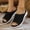 Black, variant on Womens Casual Platform Slide Sandals, Comfortable Summer Walking Shoes with Thick Cushioned Sole, Easy Slip-On Strap Slippers for Outdoor Beach and Pool, Lightweight Non-Slip Footbed