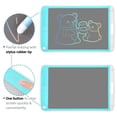 thumbnail image 4 of Tablette d'Écriture LCD 10 Pouces, Bloc de Dessin Coloré, Graphique Électronique, Planche à Gribouiller Effaçable, Stylet, Cadeau pour Enfants Garçons Filles Bleu, 4 of 11