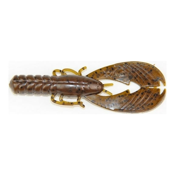 X Zone Fishing Lure 10310 4" Muscle Back Craw Grn Pumpkin Black Flake 8 Per Pack