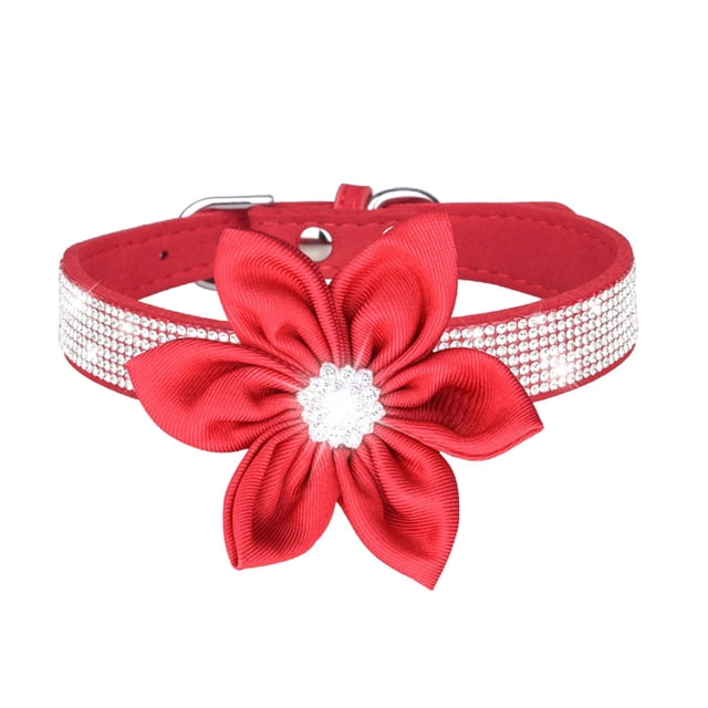 Pet Collar Shiny Rhinestones Dog Collar Small And Medium Sized Dog Leash Microfiber Cat Collar Cat Bow Tie Cat Tie Cat Ties Puppy Bow Tie Dog Color Light Clip Leather Dog Leashes for Small Dogs Adult