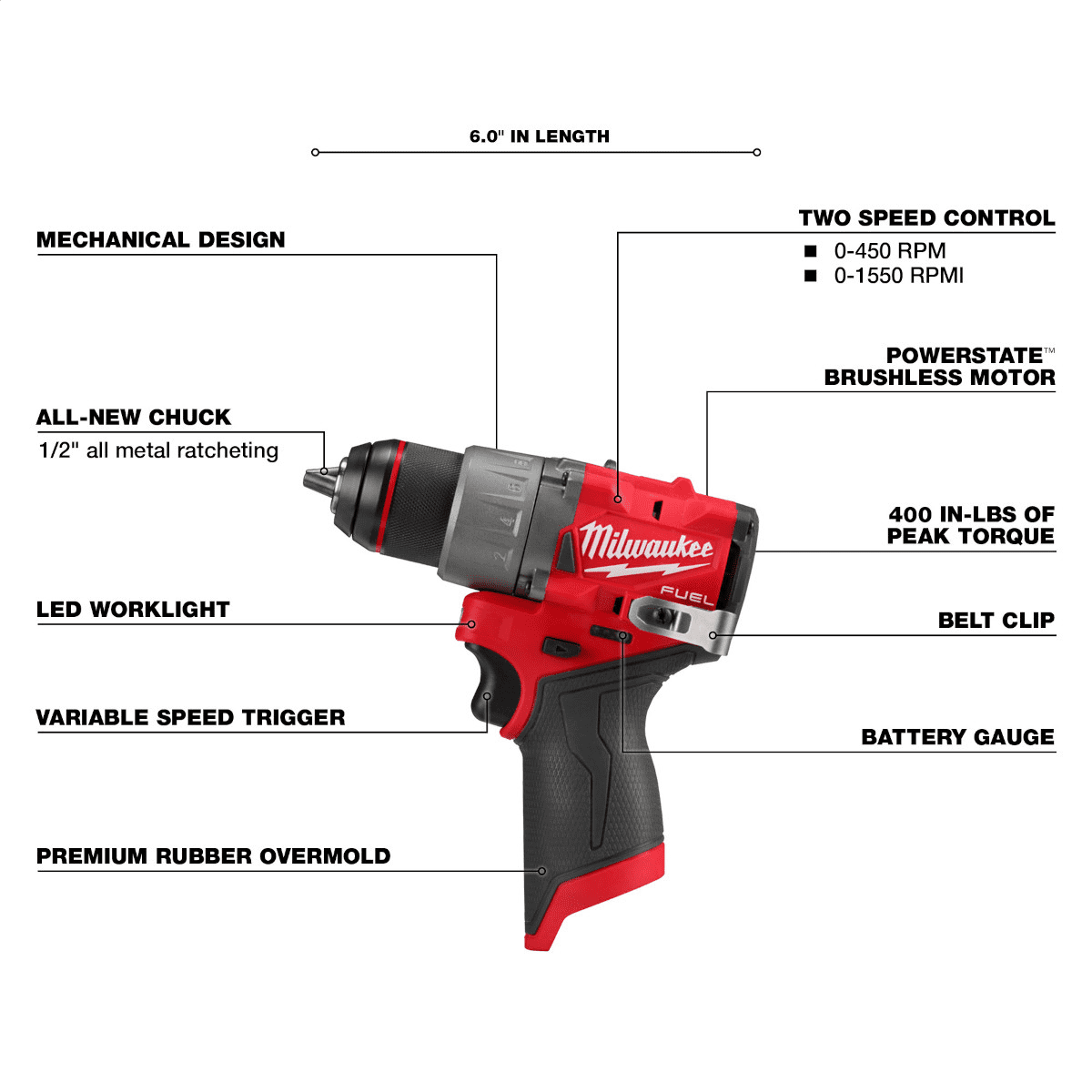 Milwaukee Tool M12 FUEL 3-Tool Combo Kit