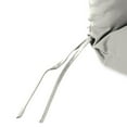thumbnail image 6 of Jordan Manufacturing Sunbrella 45" x 22" Canvas Granite Grey Solid Rectangular Outdoor Chair Cushion with Ties and Hanger Loop, 6 of 10