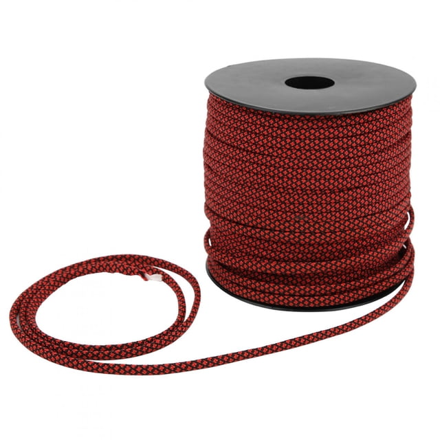 50M 4MM de espesor 7 núcleos Paracord rescate atar tienda cordón cuerda de Camping para pulsera al aire libre tejido rojo negro YUNYI BRAND Deportes