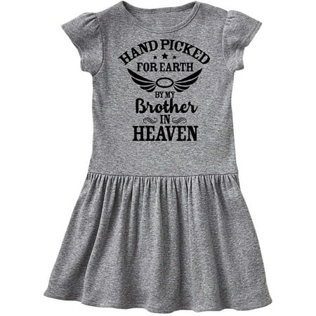 Handpicked for Earth By My Brother in Heaven Angel Wings Toddler Dress