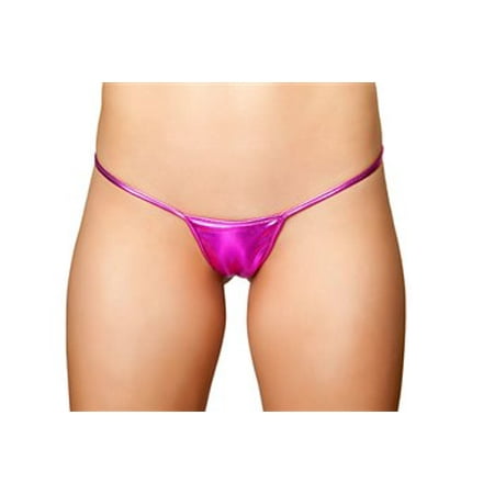- Metallic Low Rise String Back Bottom