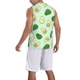 thumbnail image 5 of Gaeub Avocado Men's Mesh Basketball Jersey, Quick-Drying Sleeveless Top S-4XL, Loose Muscle Tank Top -Medium, 5 of 9