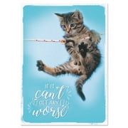 Cat On Line Friendship Card Single Card With Envelope