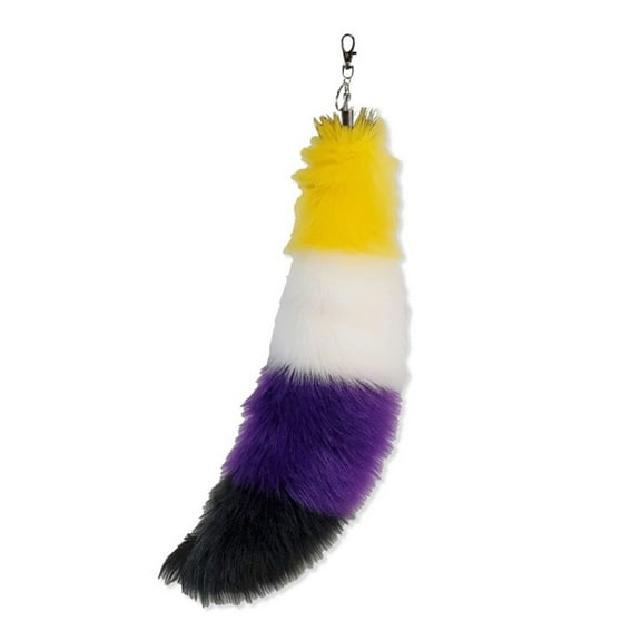 COMEET cats tail,Faux Furs Foxes Tail Keychain Cosplays Toy Handbag Accessorie Bag Keyring Hook Pendant Charm Furs Car Keychain Gifts