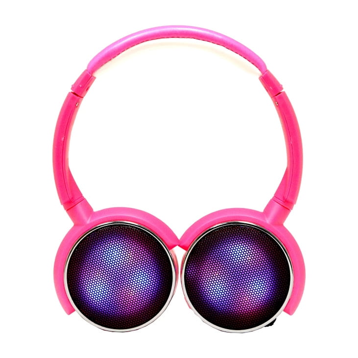 Flashing led bluetooth headphones, light up wireless headphone with