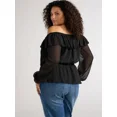 thumbnail image 4 of Sofia Jeans Women's and Women's Plus Off Shoulder Top with Long Sleeves, Sizes XS-5X, 4 of 4