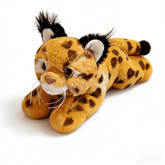 Lifelike Felidae Lynx Plush Toy Wildlife Doll Stuffed Toy Photography Props Zoo Souvenirs