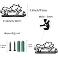 thumbnail image 2 of Family Metal Wall Decor Black Wall Art Family Word Sign Letters Quotes Sign Hanging, 2 of 9