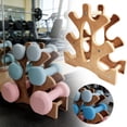 thumbnail image 1 of BotaniNest 4 Tier Dumbbell Rack For Home Gym PP Material Coral Shaped Weight Storage Stand Space Saving Organizer For Neoprene Dumbbells & Hand Weights ( Grain), 1 of 6