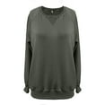 thumbnail image 5 of FDGIU Women's Oversized Sweatshirts 2025 - Fleece Pullover Crewneck Long Sleeve, Comfy Fall Winter Tops Casual Outfits, 5 of 5