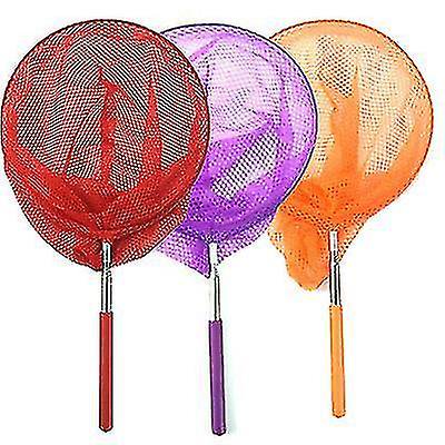 3 pack de redes de mariposa telescópicas de colores Afortunado Sencillez