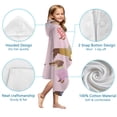 thumbnail image 7 of Colorful Funny Dachshund Hooded Bath Towel，50"x30" for Ages 3 To 12 Kids, Quick Dry Lightweight Soft Microfiber Hood Beach Towel Cover Up for Kids, 7 of 7