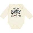 thumbnail image 3 of Inktastic Mamaw Loves Me Grandchild Girls Long Sleeve Baby Bodysuit, 3 of 5