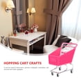 thumbnail image 4 of KAKOWELY Creative Shopping Cart Creative Mini Plastic Shopping Cart Rought Iron Storage Basket Random Color5.51"X5.39"X3.35", 4 of 5
