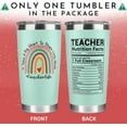 thumbnail image 2 of Teacher Gifts for Women - Cool Gifts for Teachers Women - Teacher Appreciation Gifts for Women - Teacher Gift Ideas - Teacher Birthday Gifts, Back To School Teacher Gifts - 20 Oz Mint Tumbler, 2 of 6