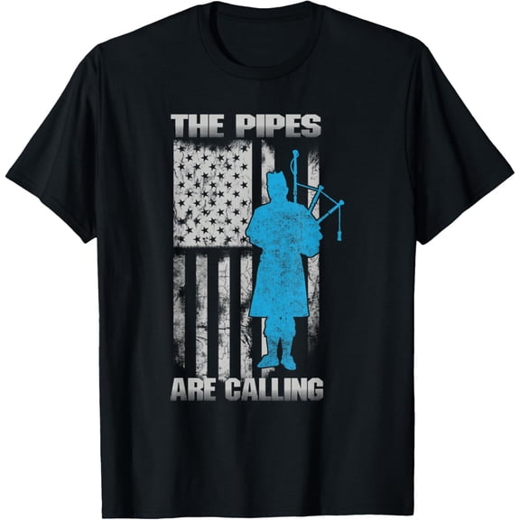 The Pipes Are Calling Kilt Scottish Bagpiper- Bagpipe T-Shirt