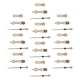 thumbnail image 1 of Piezas de Manecillas de reloj Bling Bling Juego de 10 Manecillas luminosas para relojes, 1 of 12