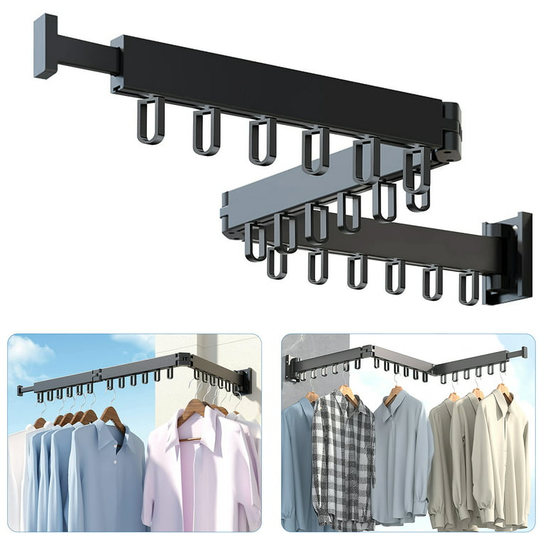 GIVIMO Clothes Drying Rack, Foldable Large Drying Hanger for