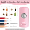 thumbnail image 4 of AFMAT Electric Pencil Sharpener, Fully Automatic Pencil Sharpener for 7-8mm Pencils & Colored Pencil, Auto in & Out, Rechargeable Vertical Hands-Free Sharpeners for Classroom/Home/Office,Pink, 4 of 9