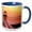 Blue/White, variant on 3drose, Marshall Point Light, Port Clyde, Maine at Sunset, 11oz Two-tone Green Mug